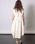 Oversized Midi Dress in Antique White by Sanctamuerte-Dresses-SANCTAMUERTE-Idlewild
