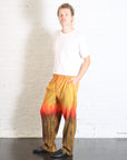 Paint Brush Close-Up Pant in Orange by Homme Plissé Issey Miyake-Homme Plissé Issey Miyake-Idlewild-Cincinnati