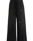 Paint Splatter Wide Leg Jeans in Black Splatter by MM6 Maison Margiela-MM6-Idlewild-Cincinnati
