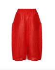 Panini Pants in Red by Issey Miyake-Bottoms-Issey Miyake-Idlewild