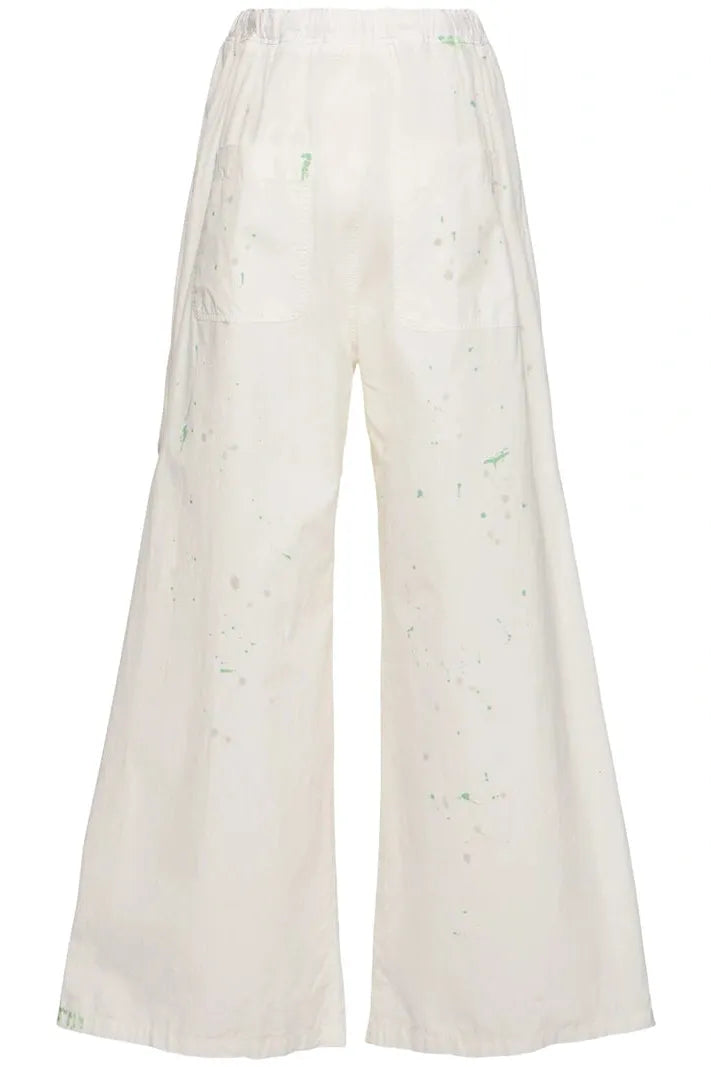 Pants in Off White Paint Splatter by MM6 Maison Margiela-MM6-Idlewild