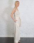 Paper-Bag Pleated Trouser in Rice White by 7115 by Szeki-7115 by Szeki-Idlewild-Cincinnati