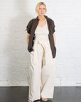 Paper-Bag Pleated Trouser in Rice White by 7115 by Szeki-7115 by Szeki-Idlewild-Cincinnati