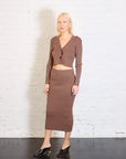 Regent Cropped Cardigan in Chestnut by K. Becker-K. Becker-Idlewild-Cincinnati