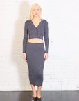 Regent Cropped Cardigan in Slate Grey by K. Becker-K. Becker-Idlewild-Cincinnati