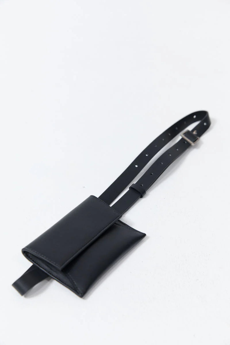 Petit Pouch Belt in Black by St. Agni-Accessories-St. Agni-Idlewild