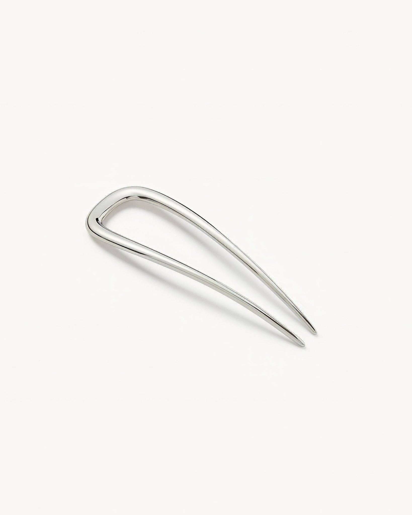 Petite Oval French Hair Pin in Silver by Machete-MACHETE-Idlewild-Cincinnati