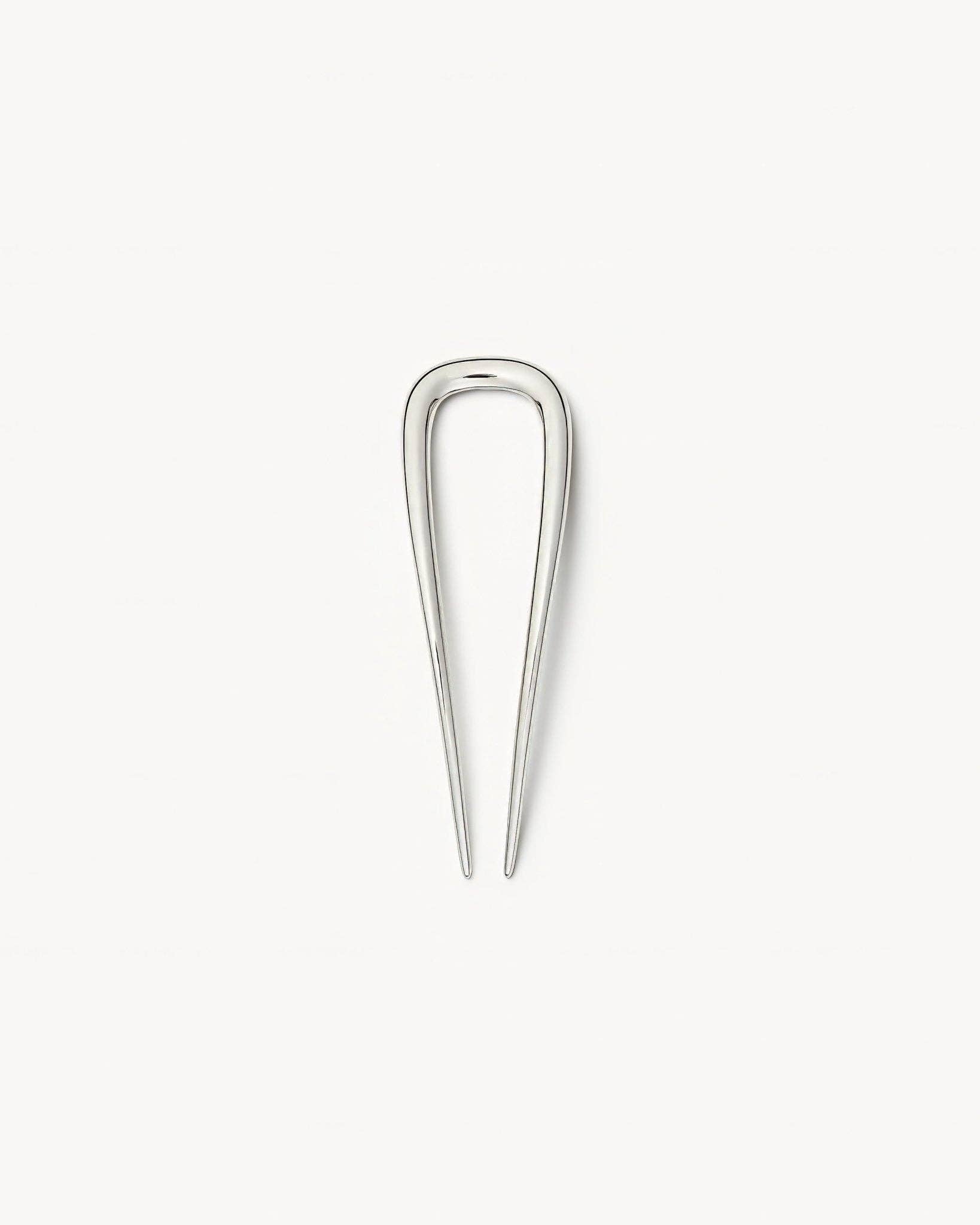 Petite Oval French Hair Pin in Silver by Machete-MACHETE-Idlewild-Cincinnati