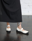 Pix Mary Jane Flat in White by Camper-Shoes-Camper-Idlewild