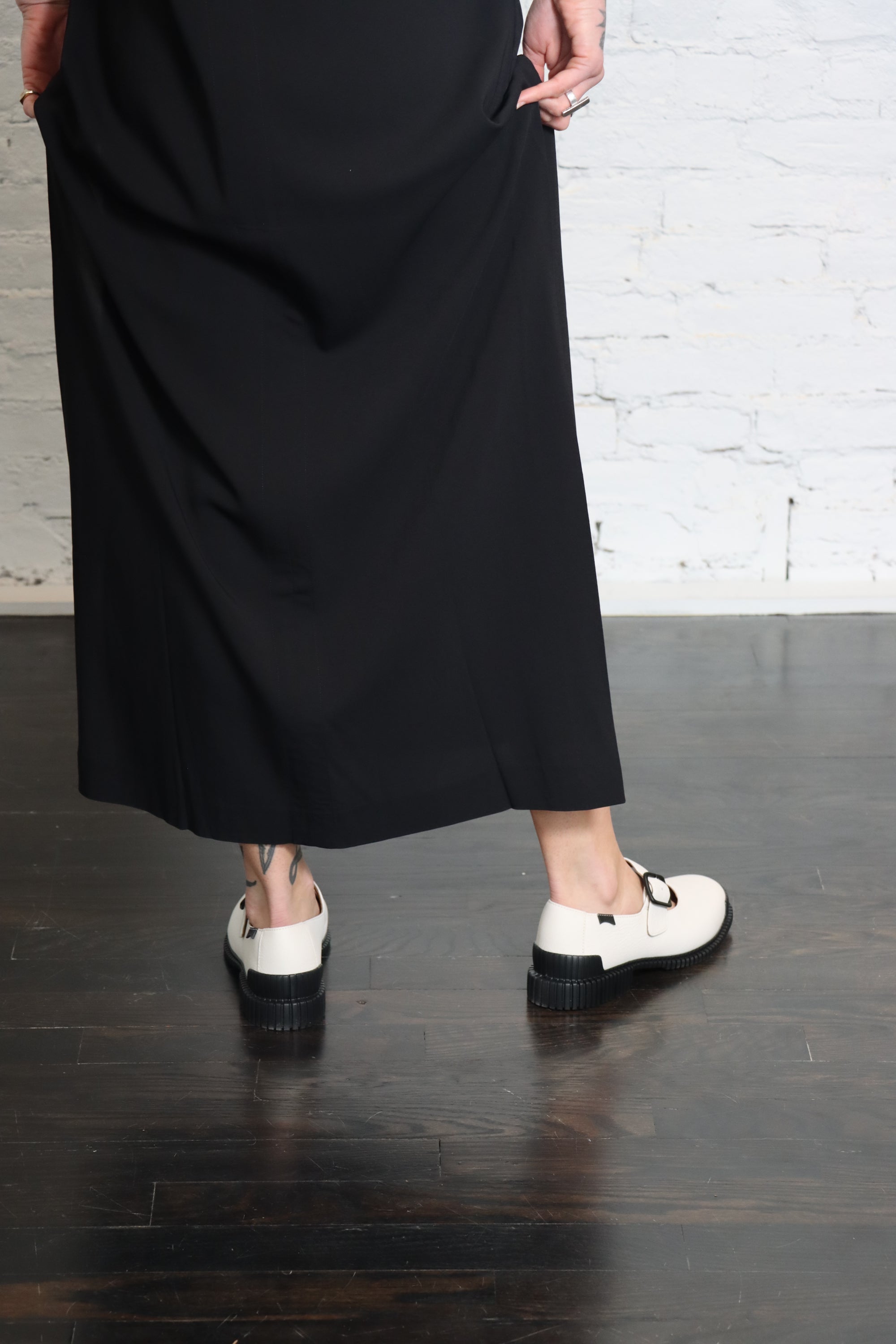 Pix Mary Jane Flat in White by Camper-Shoes-Camper-Idlewild