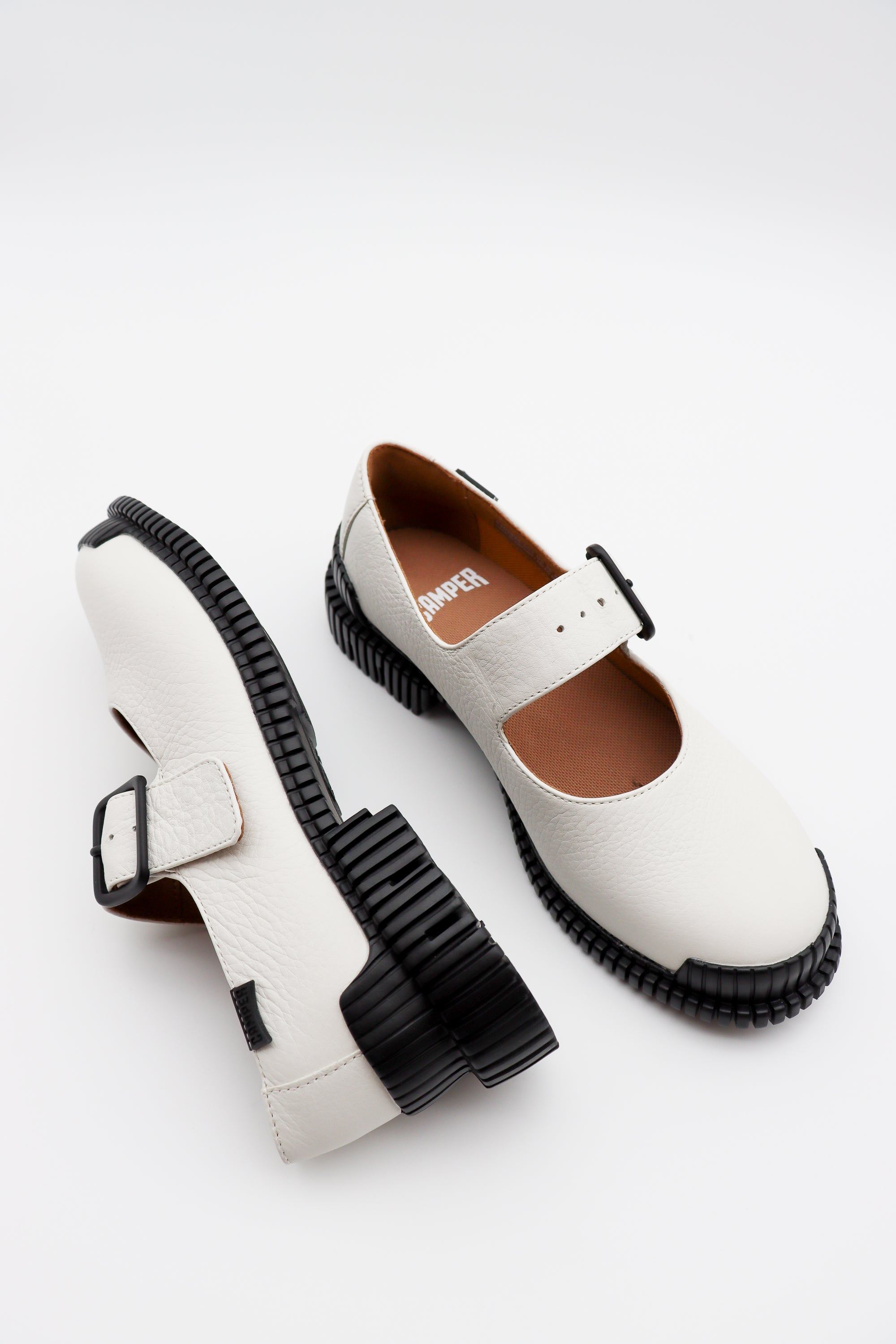 Pix Mary Jane Flat in White by Camper-Camper-Idlewild-Cincinnati