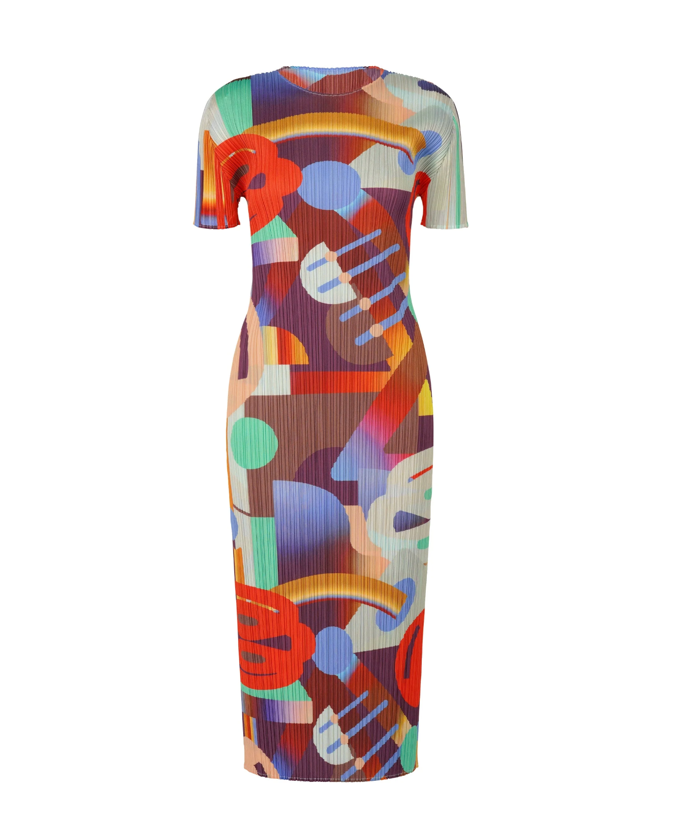 Playground Dress in Red by Pleats Please Issey Miyake-Pleats Please Issey Miyake-Idlewild-Cincinnati