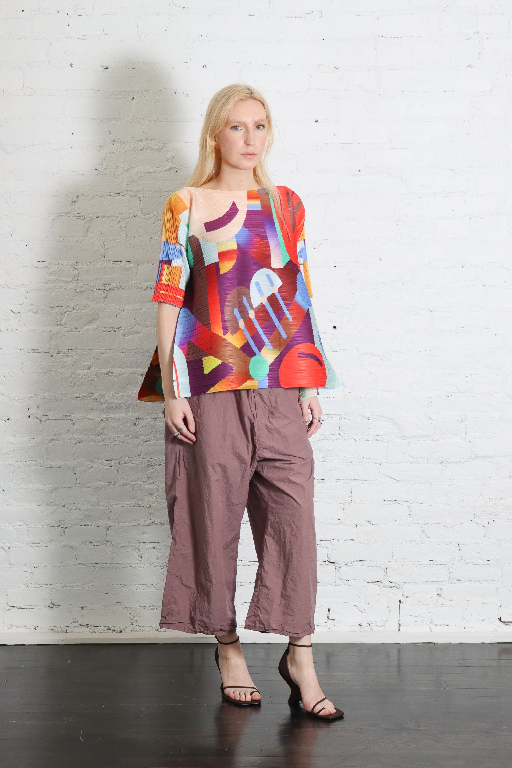Playground Top in Red by Pleats Please Issey Miyake – Idlewild