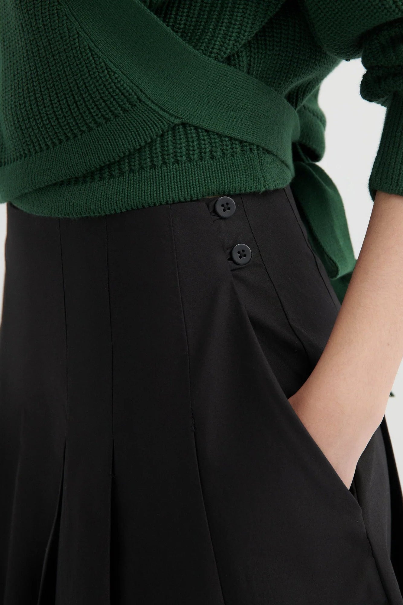 Pleater Skirt in Black by Kowtow-Kowtow-Idlewild-Cincinnati