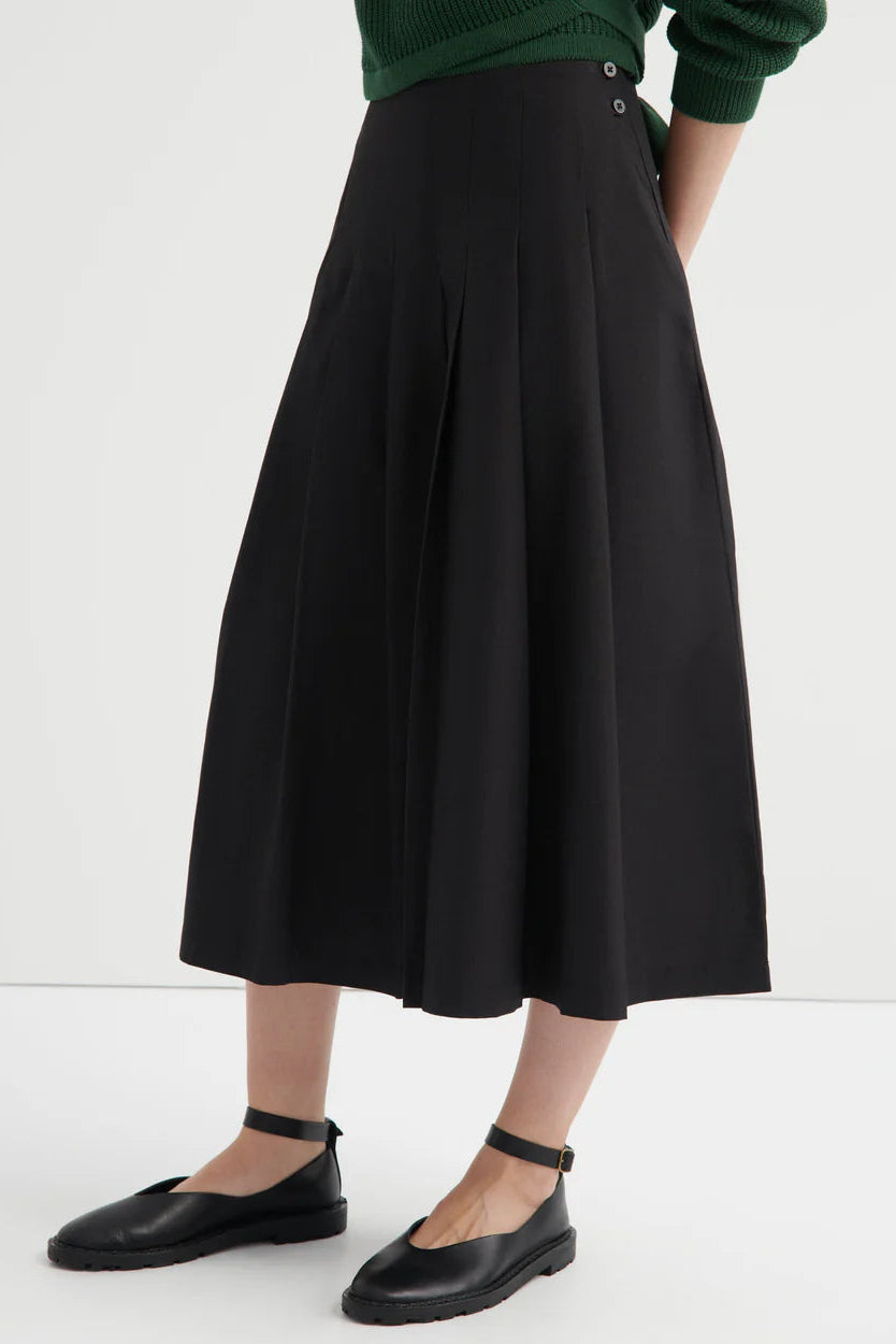 Pleater Skirt in Black by Kowtow-Kowtow-Idlewild-Cincinnati