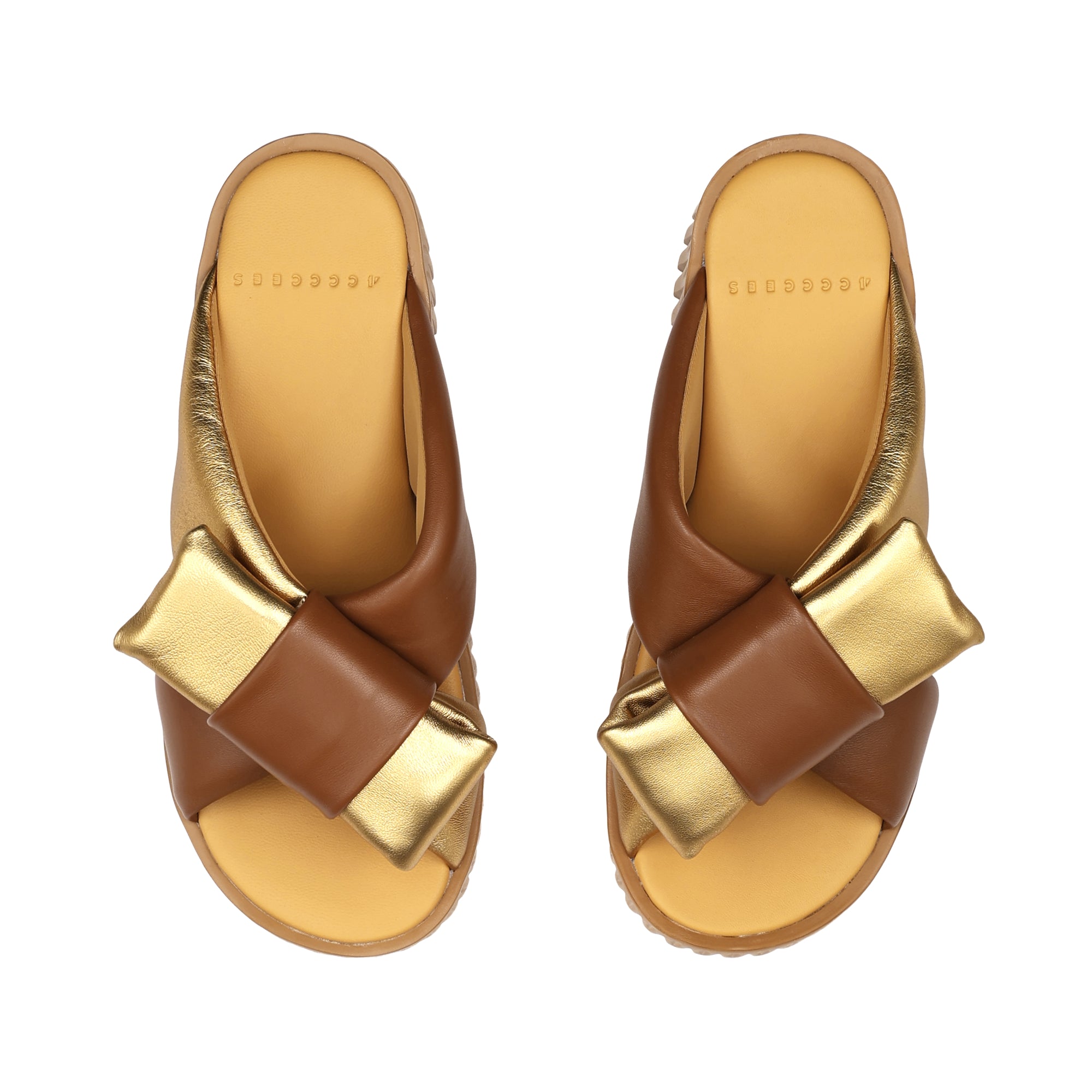 Plia Bow in Gold by 4CCCCEES-4CCCCEES-Idlewild