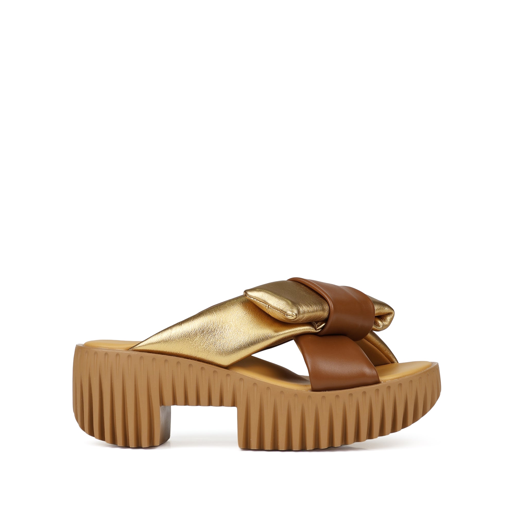 Plia Bow in Gold by 4CCCCEES-4CCCCEES-Idlewild