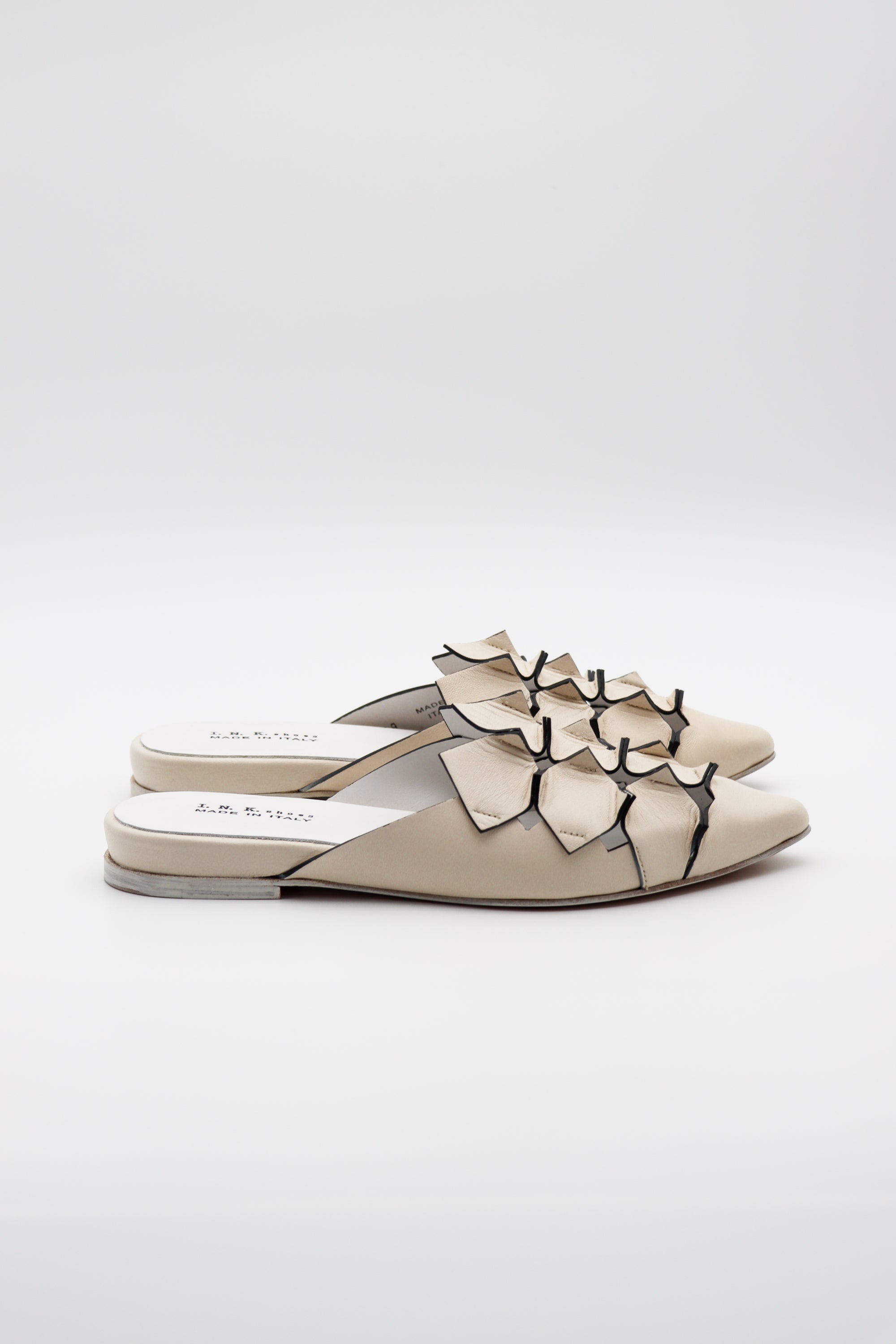 Pointed Toe Flat in White by I.N.K-I.N.K-Idlewild-Cincinnati