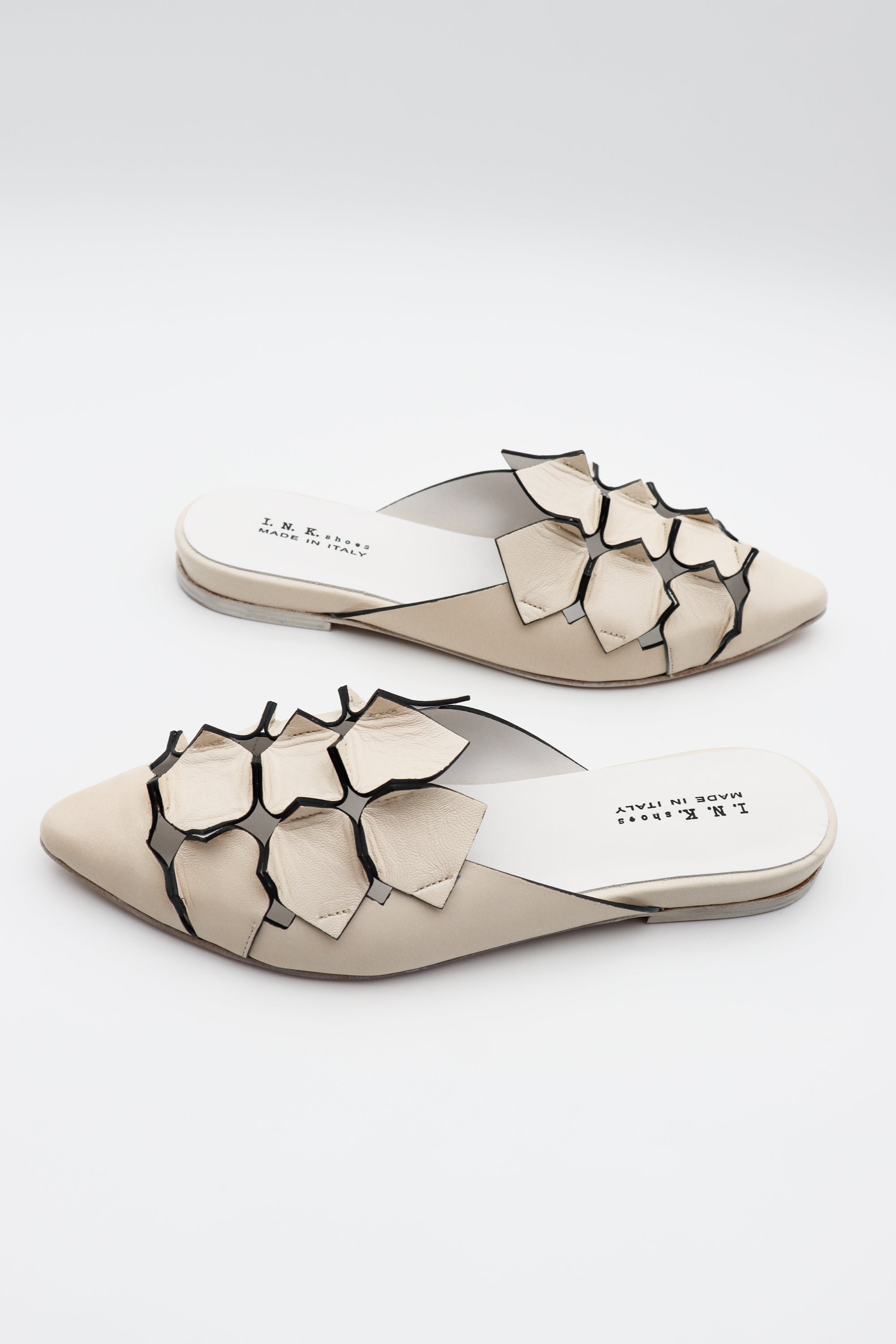 Pointed Toe Flat in White by I.N.K-I.N.K-Idlewild-Cincinnati