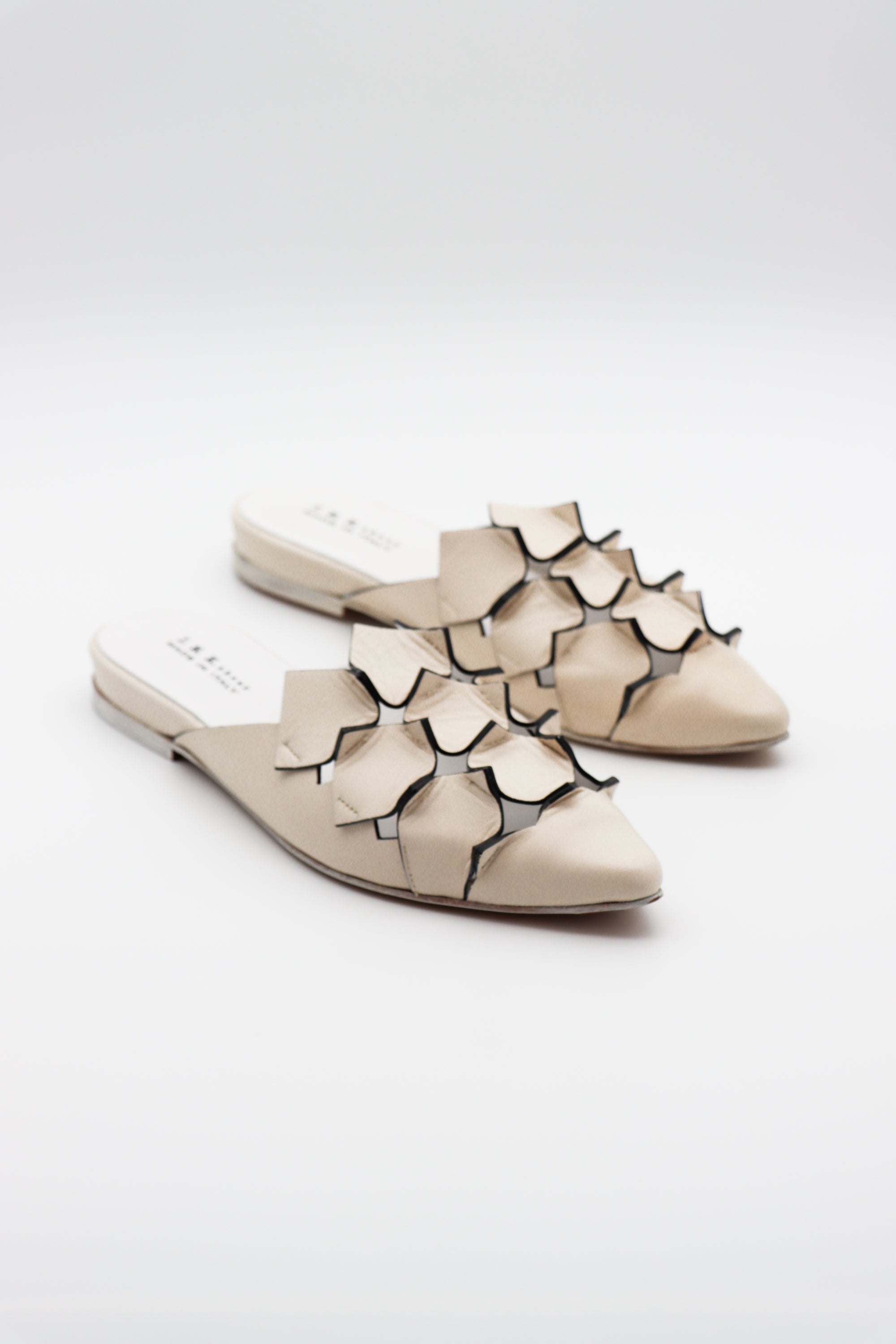 Pointed Toe Flat in White by I.N.K-I.N.K-Idlewild-Cincinnati