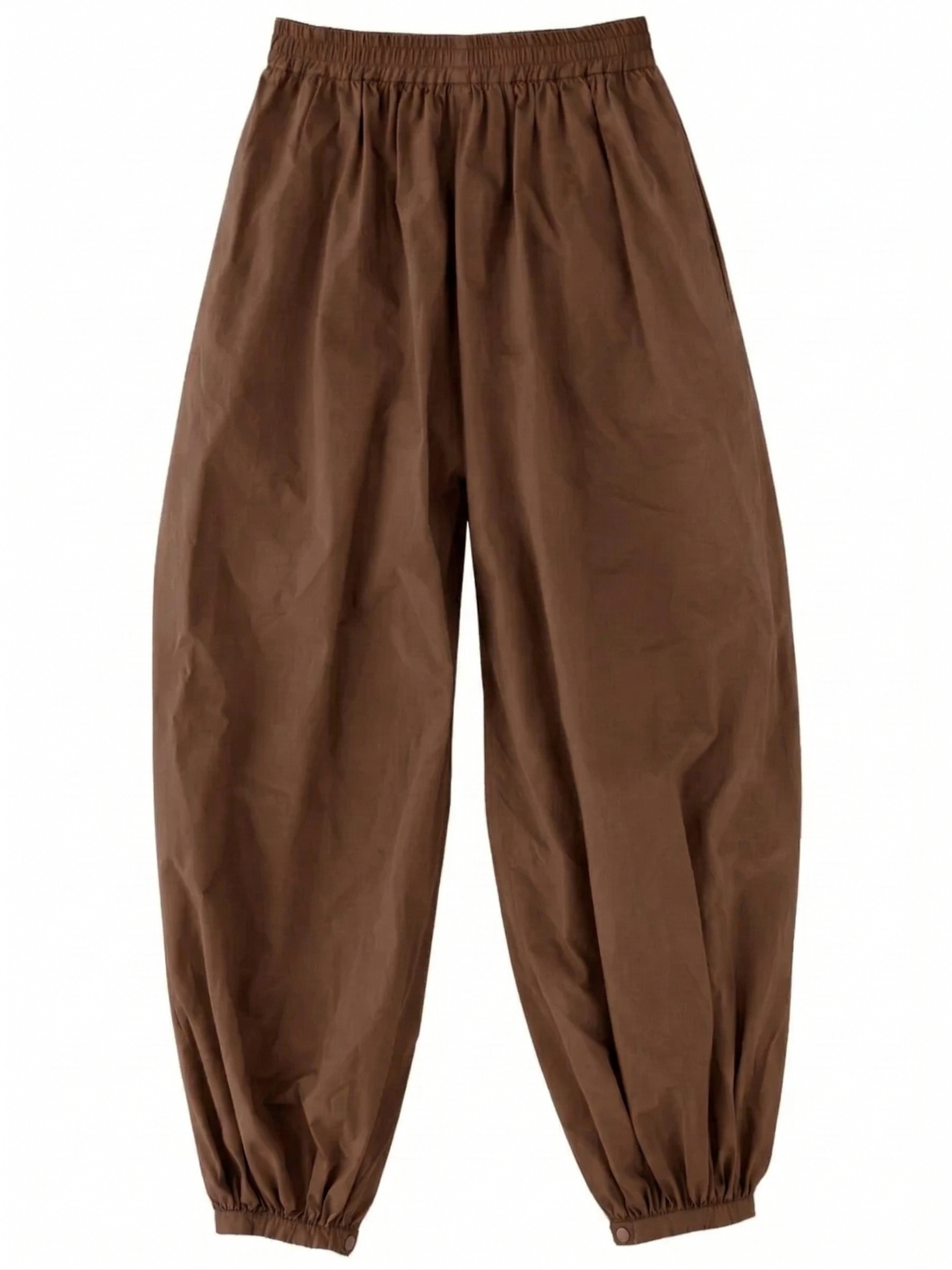 Poplin Balloon Pants in Choco by Alysi-Alysi-Idlewild-Cincinnati