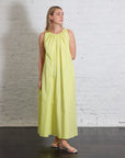 Poplin Maxi Dress in Limone by Alysi-Alysi-Idlewild-Cincinnati