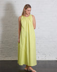 Poplin Maxi Dress in Limone by Alysi-Alysi-Idlewild-Cincinnati