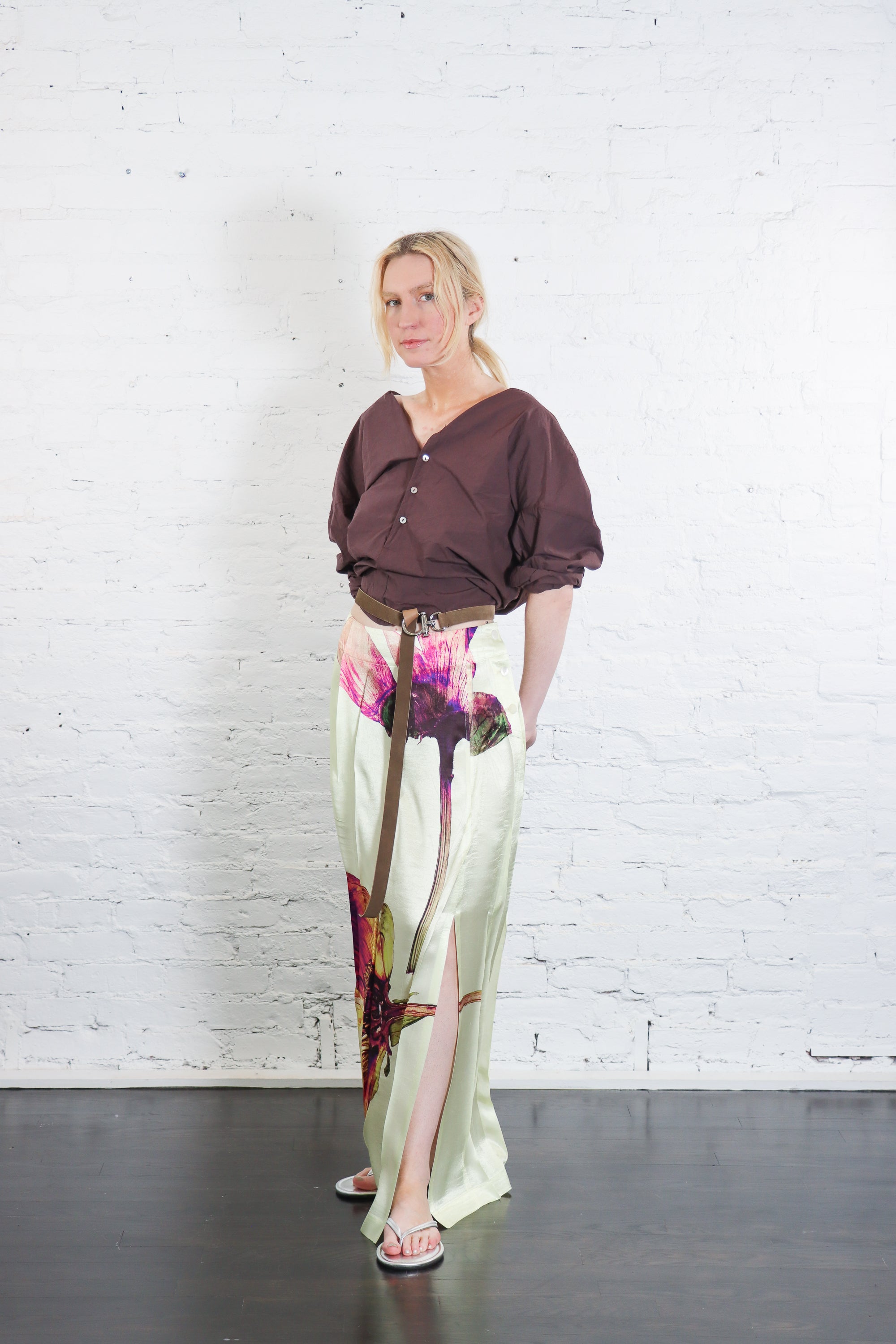 Pressed Flora Pleats Skirt in Peony by Issey Miyake-Issey Miyake-Idlewild-Cincinnati