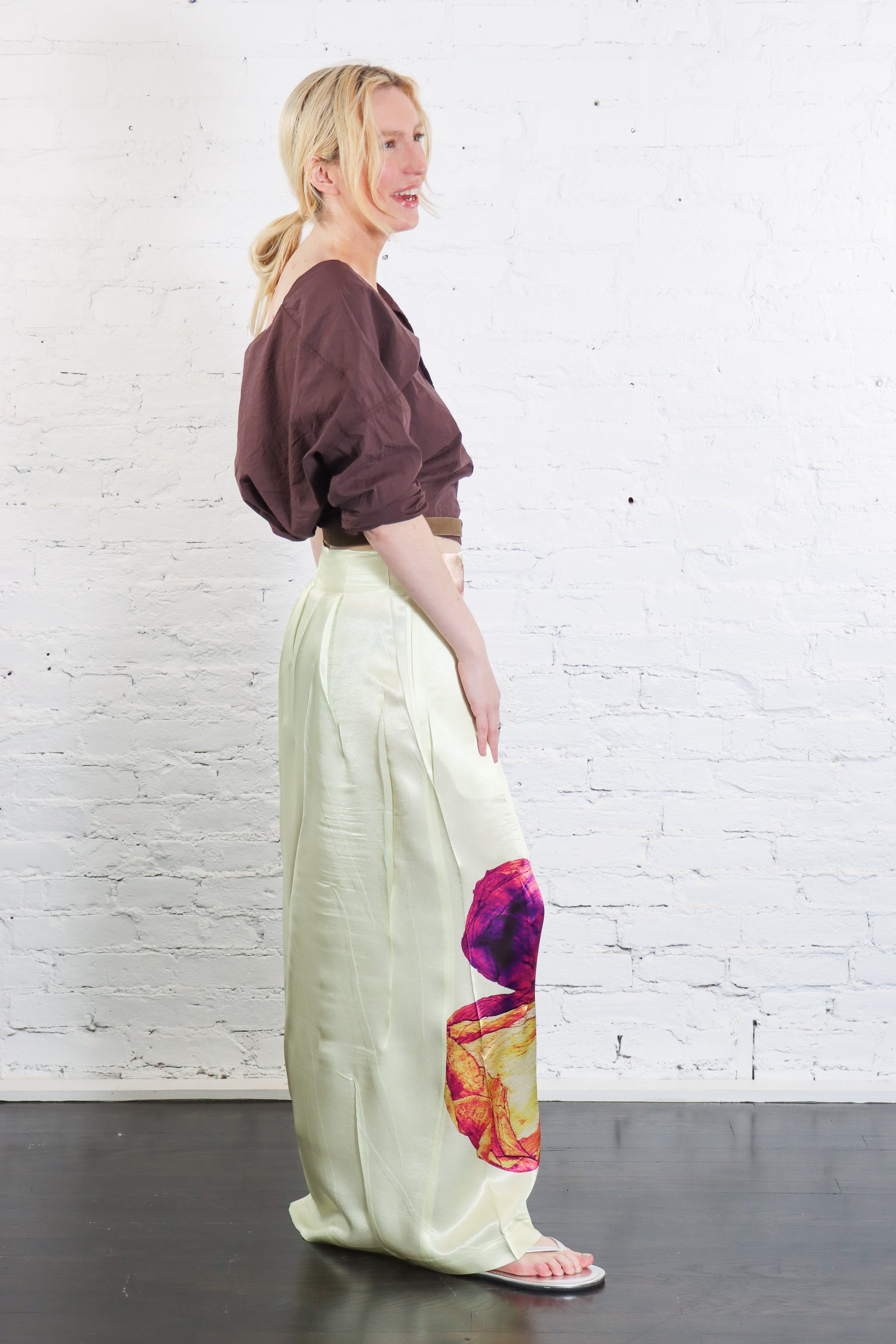 Pressed Flora Pleats Skirt in Peony by Issey Miyake-Issey Miyake-Idlewild-Cincinnati