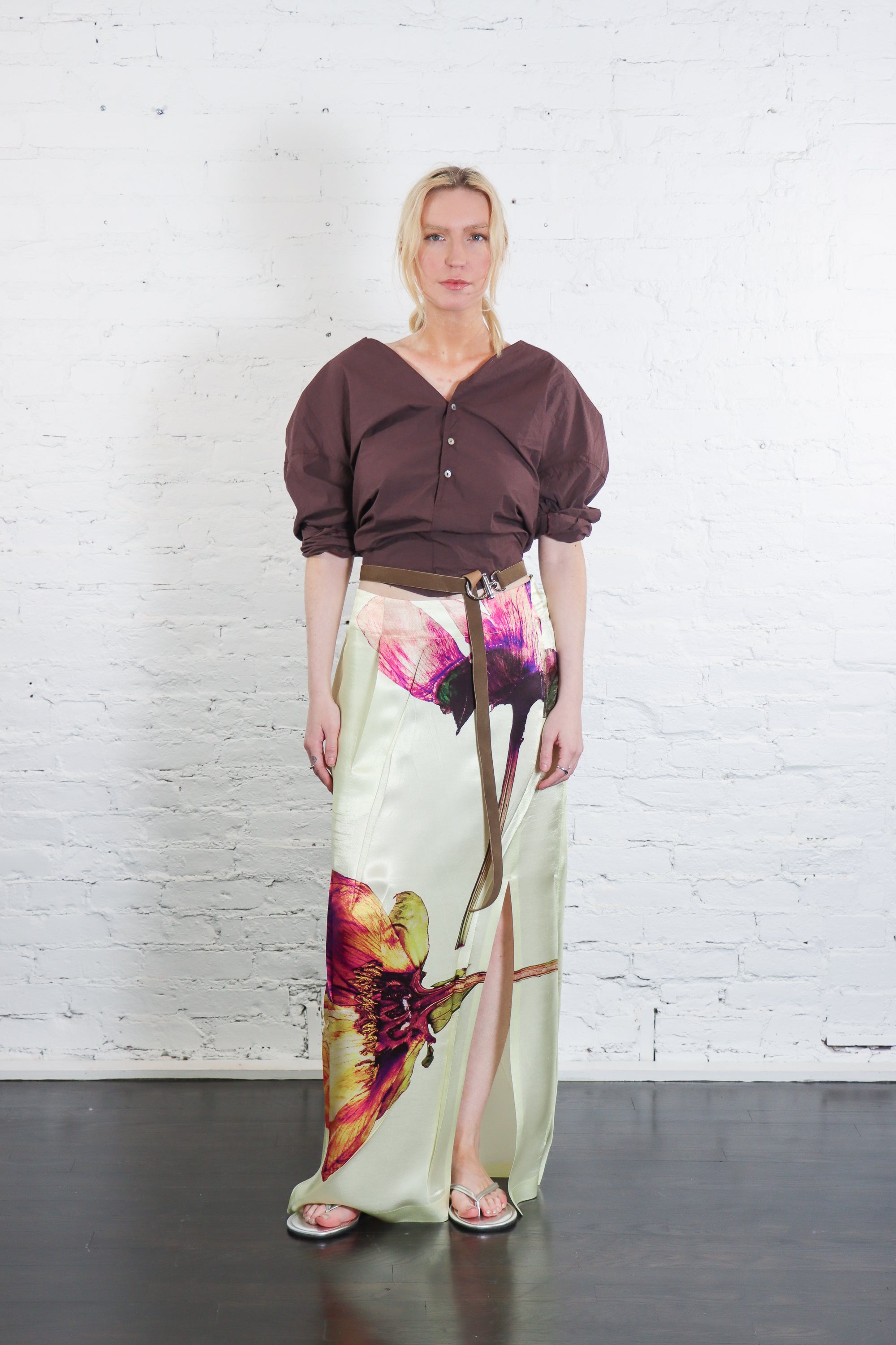 Pressed Flora Pleats Skirt in Peony by Issey Miyake-Issey Miyake-Idlewild-Cincinnati