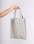 Prism Plus Tote in Gray Beige by Bao Bao Issey Miyake