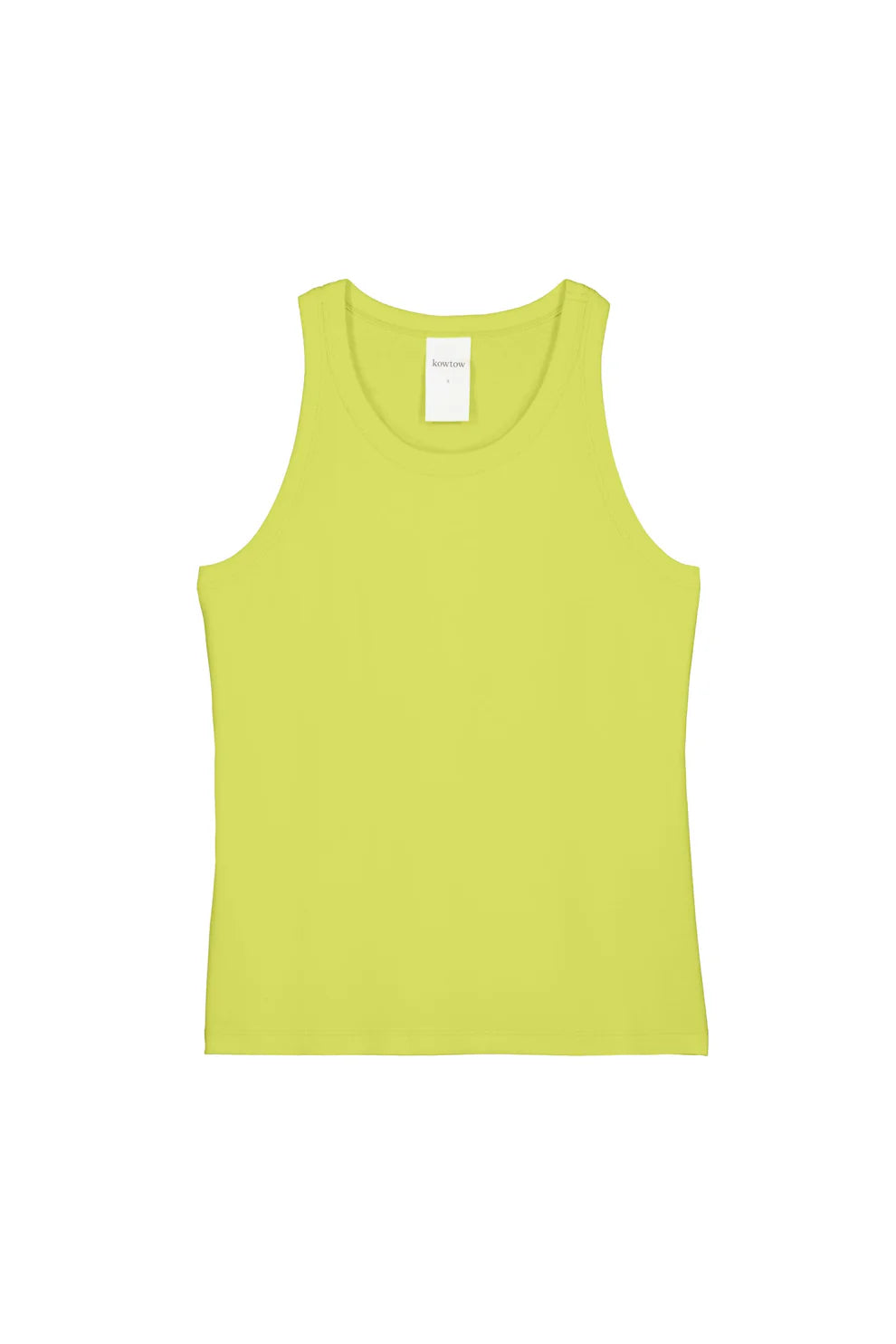 Racerback Singlet in Fluro Yellow by Kowtow-Kowtow-Idlewild-Cincinnati