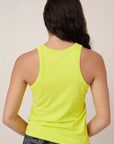Racerback Singlet in Fluro Yellow by Kowtow-Kowtow-Idlewild-Cincinnati