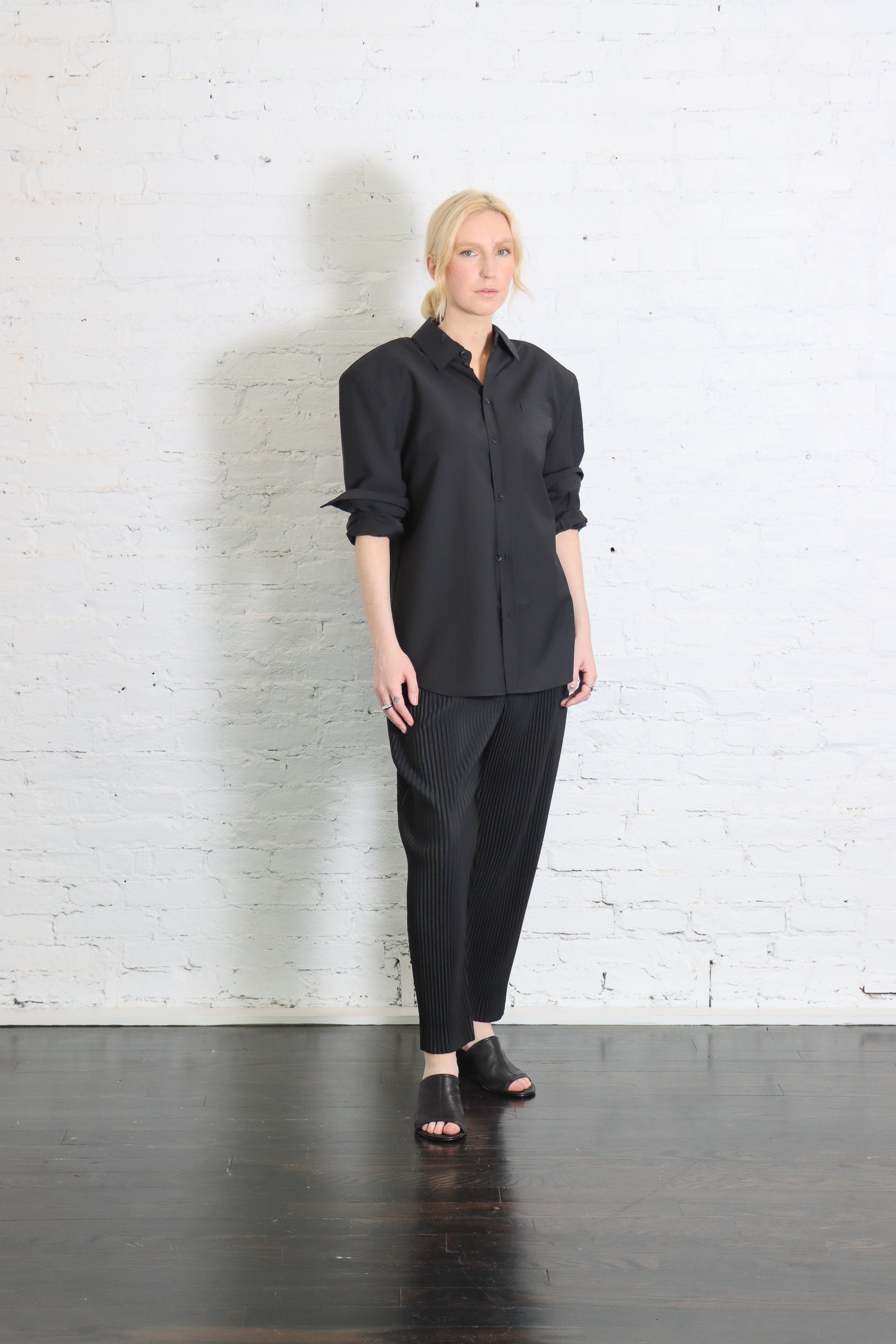Monthly Colors: April Bottoms in Black by Homme Plissé Issey Miyake-Homme Plissé Issey Miyake-Idlewild-Cincinnati