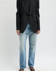 Recycled Tropical Wool Tuxedo Zip Blazer in Black by Tibi-Tibi-Idlewild-Cincinnati