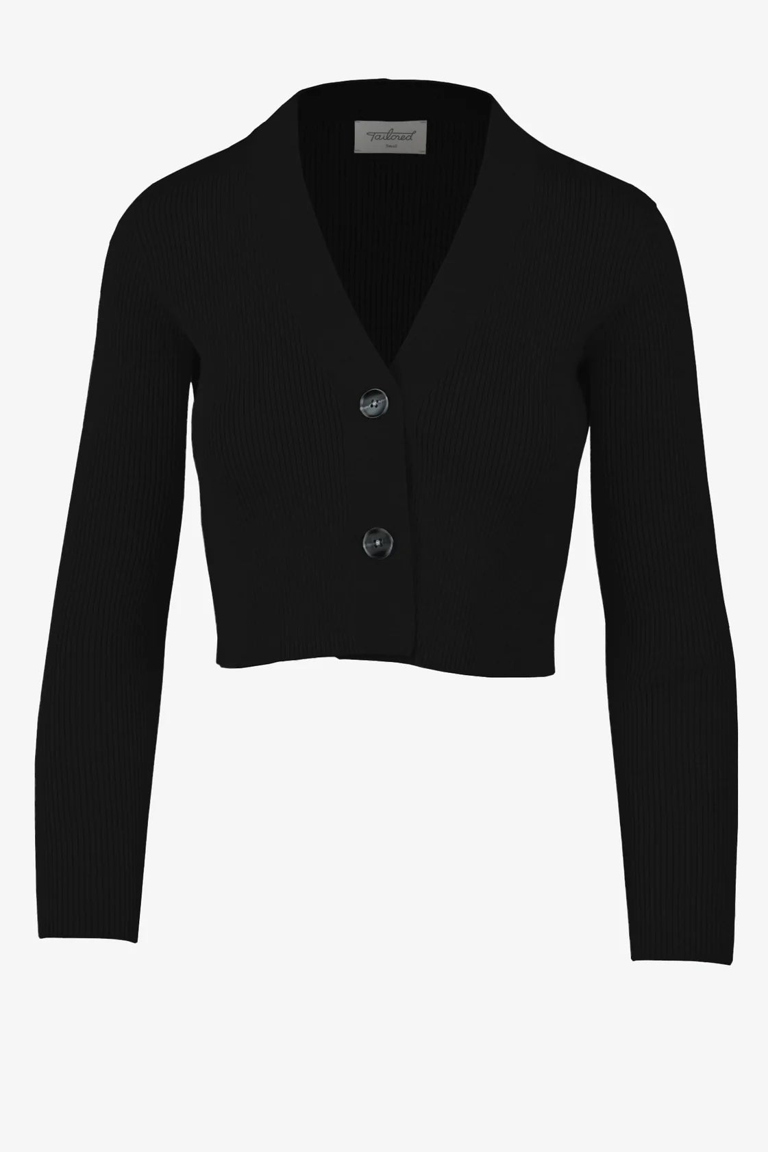 Regent Cropped Cardigan in Black by K. Becker-K. Becker-Idlewild-Cincinnati