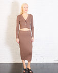 Regent Cropped Cardigan in Chestnut by K. Becker-K. Becker-Idlewild-Cincinnati