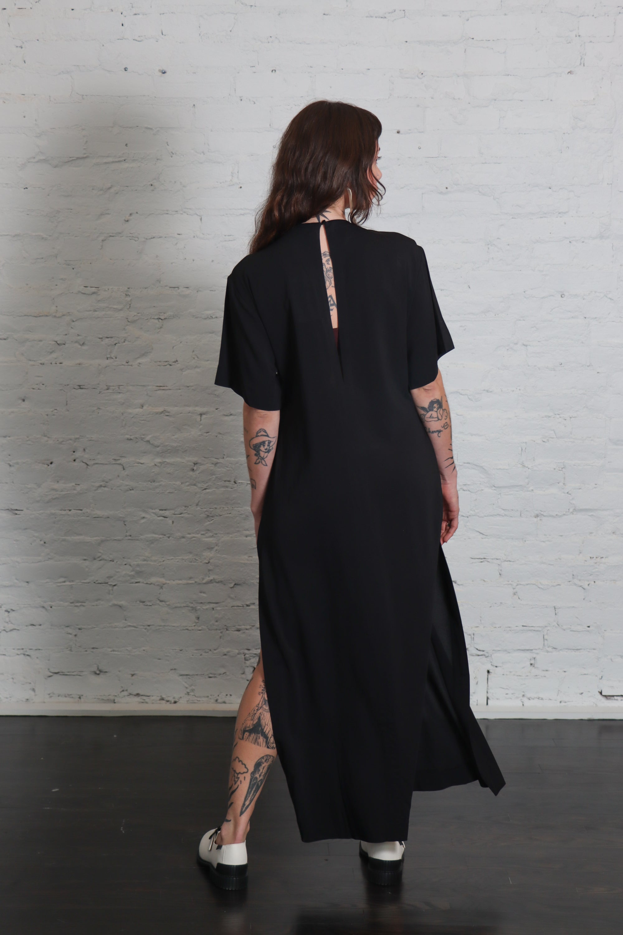 Relaxed Tee Dress in Black by St. Agni-Dresses-St. Agni-Idlewild