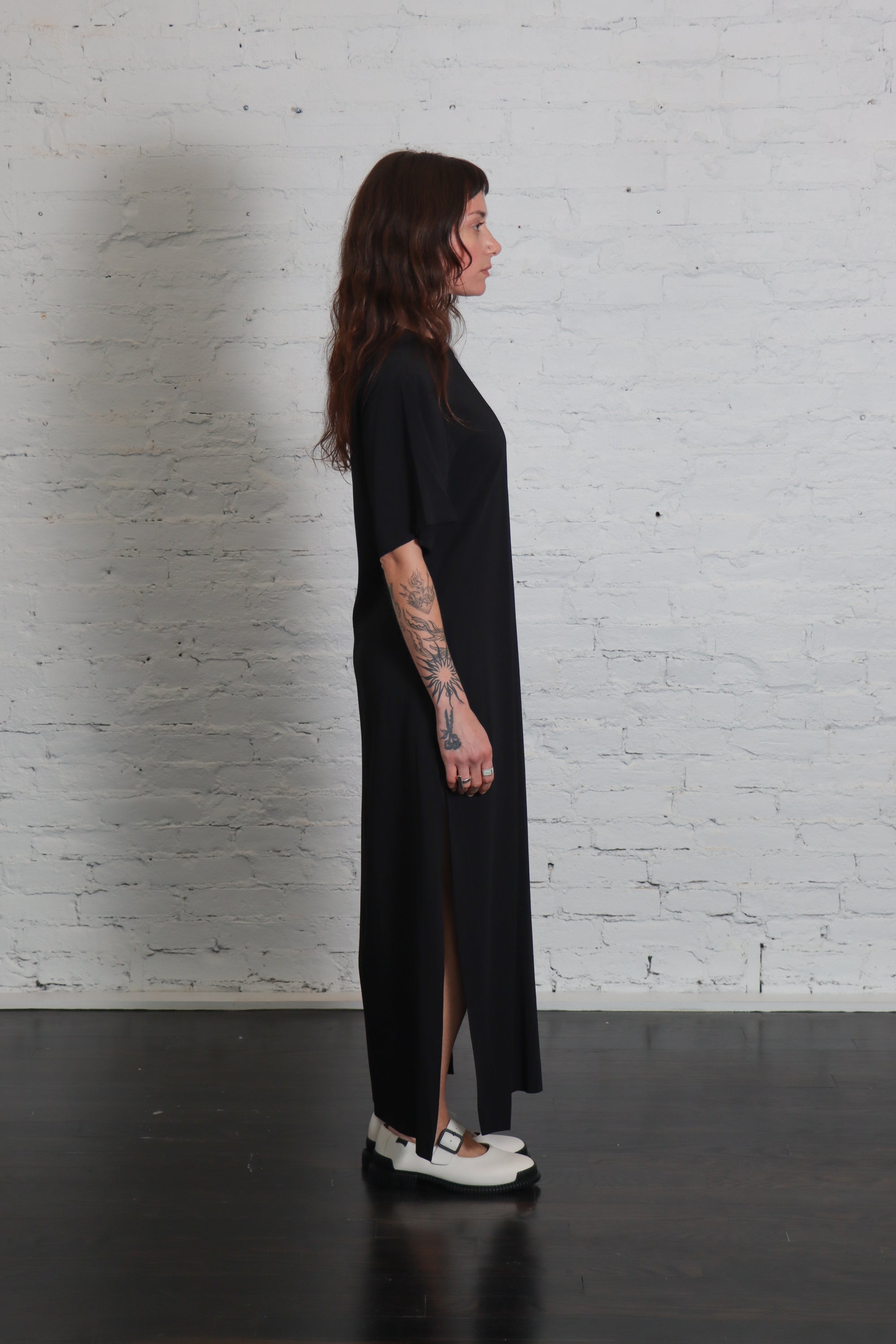 Relaxed Tee Dress in Black by St. Agni-Dresses-St. Agni-Idlewild