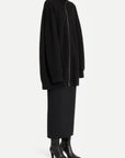 Rib Knit Cardigan Dress Jacket in Black by MM6 Maison Margiela-Sweaters-MM6-Idlewild