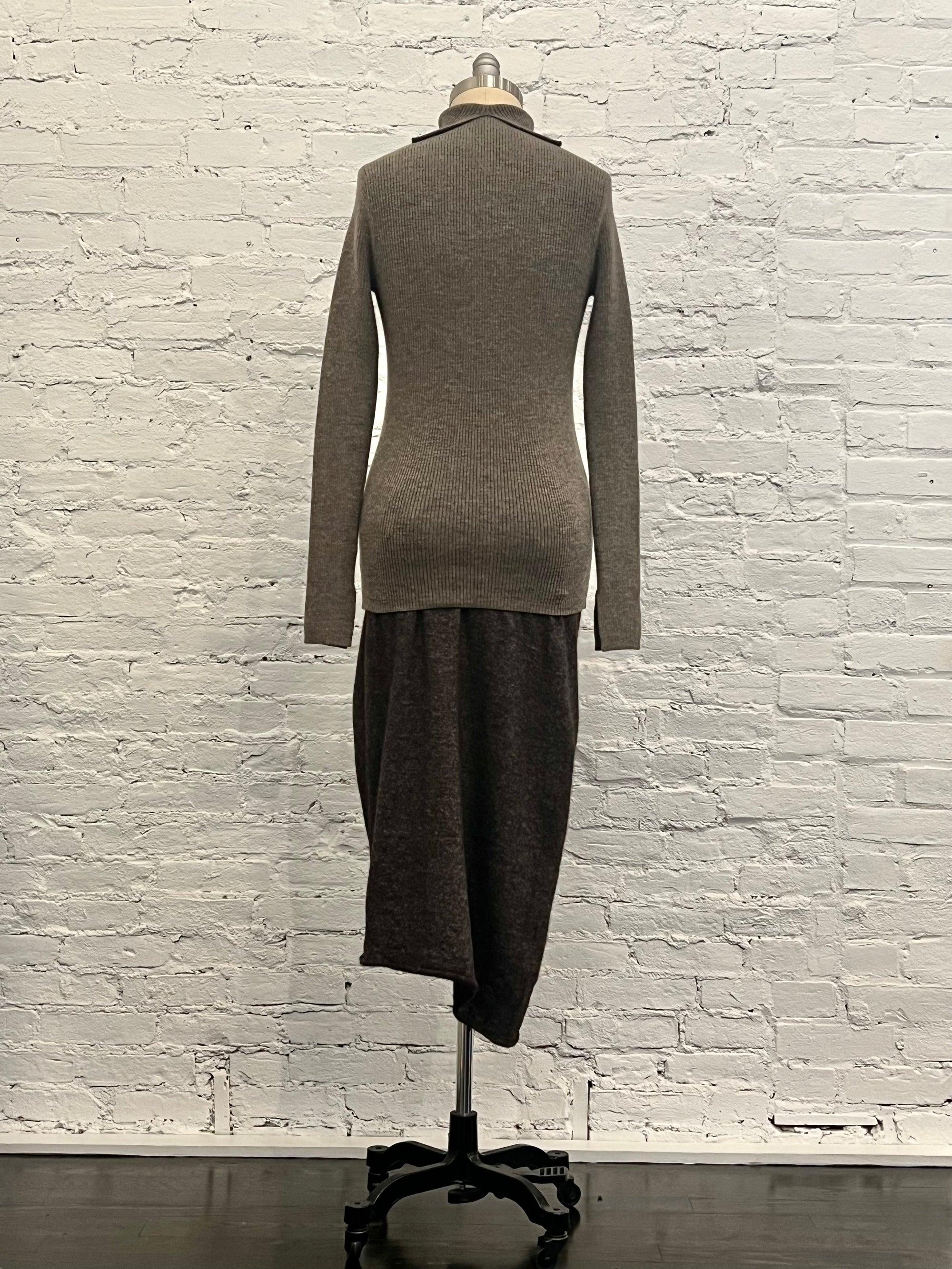 Rib Split Turtleneck in Cinder by Lauren Manoogian-Lauren Manoogian-Idlewild-Cincinnati