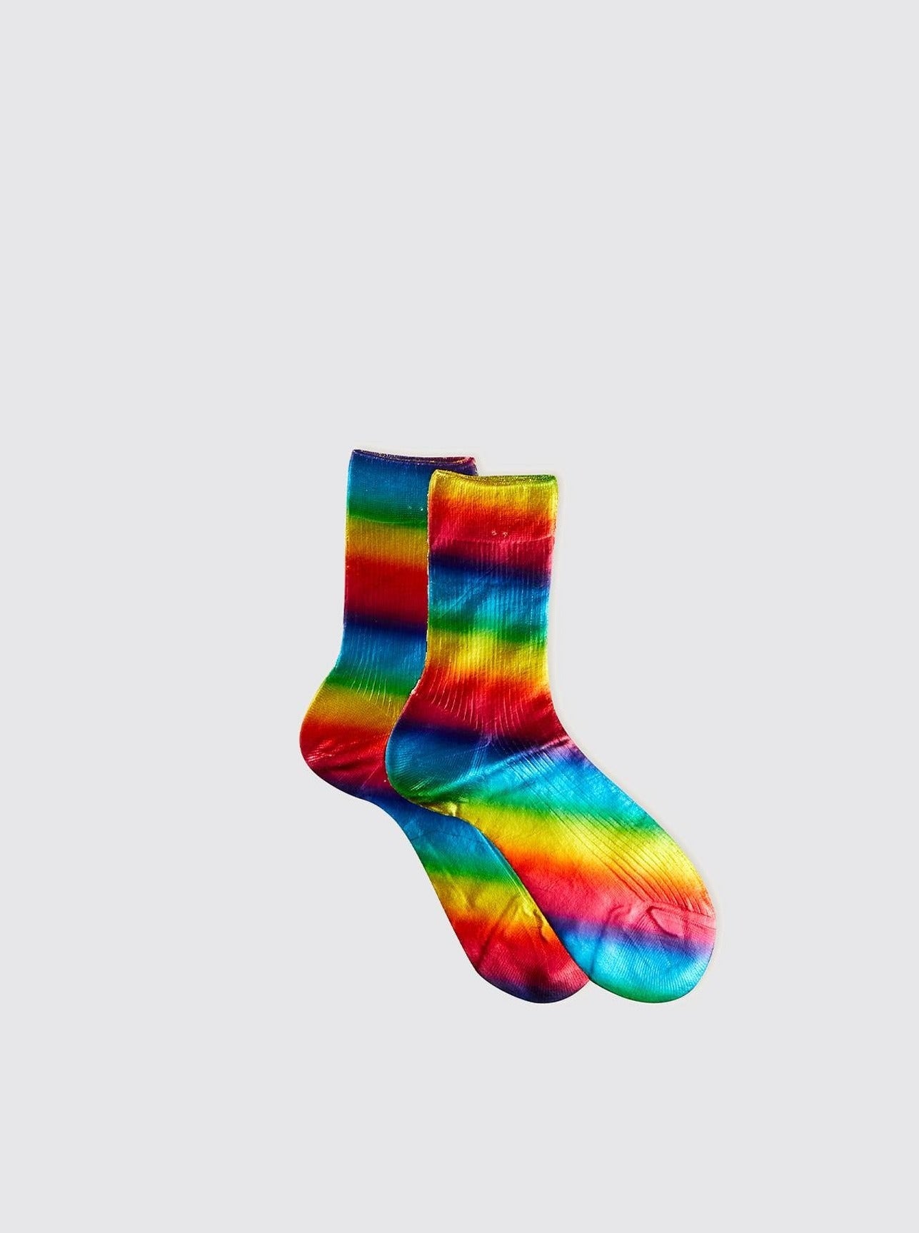 Ribbed Laminated Socks in Disco by Maria La Rosa-Maria La Rosa-Idlewild-Cincinnati