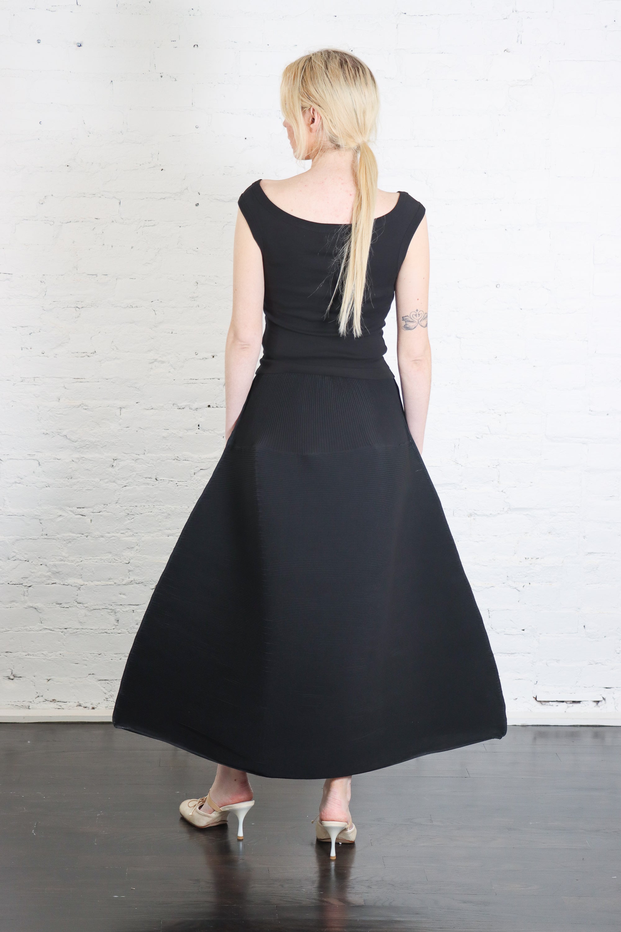 Ripple Skirt in Black by Melitta Baumeister-Melitta Baumeister-Idlewild-Cincinnati