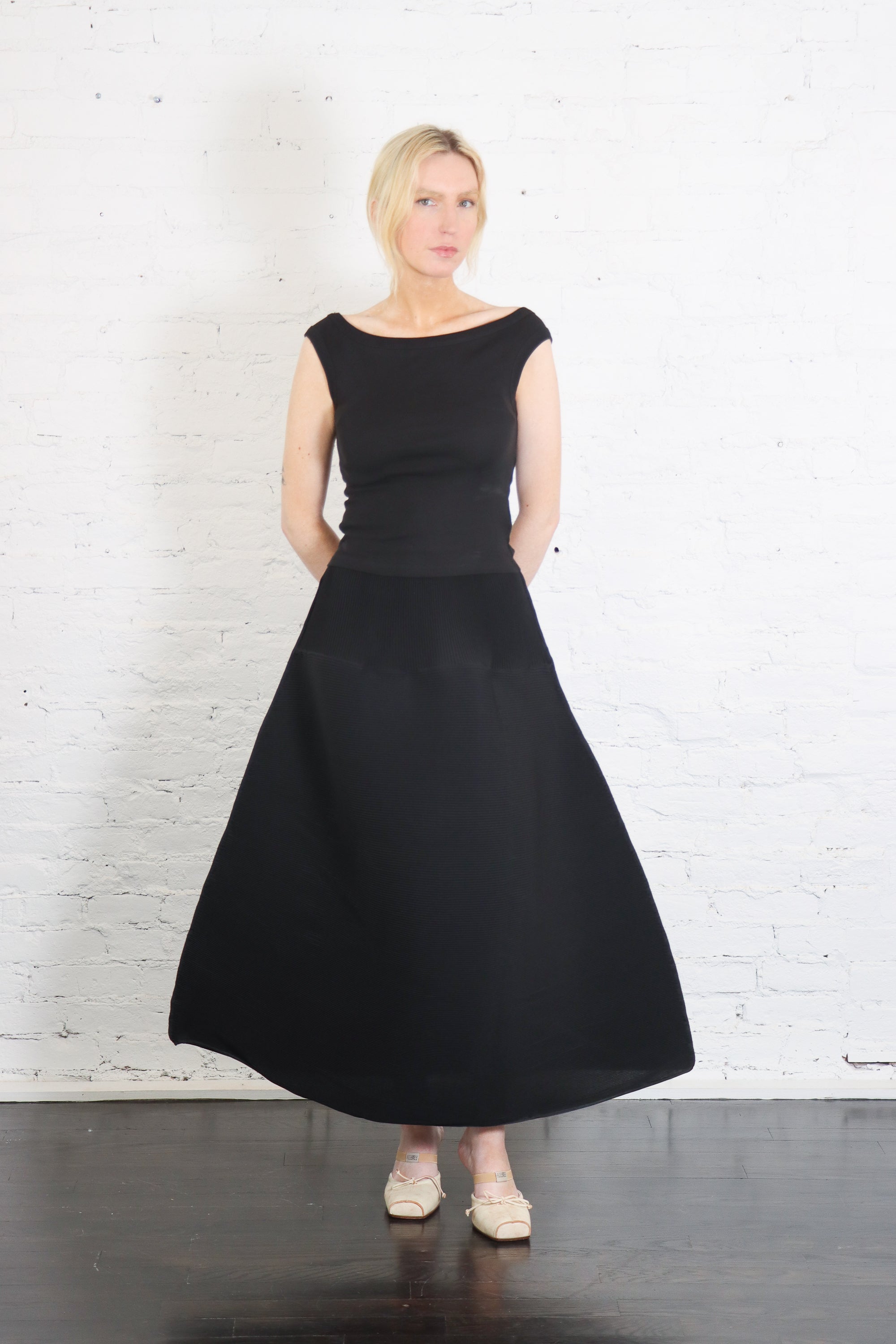 Ripple Skirt in Black by Melitta Baumeister-Melitta Baumeister-Idlewild-Cincinnati