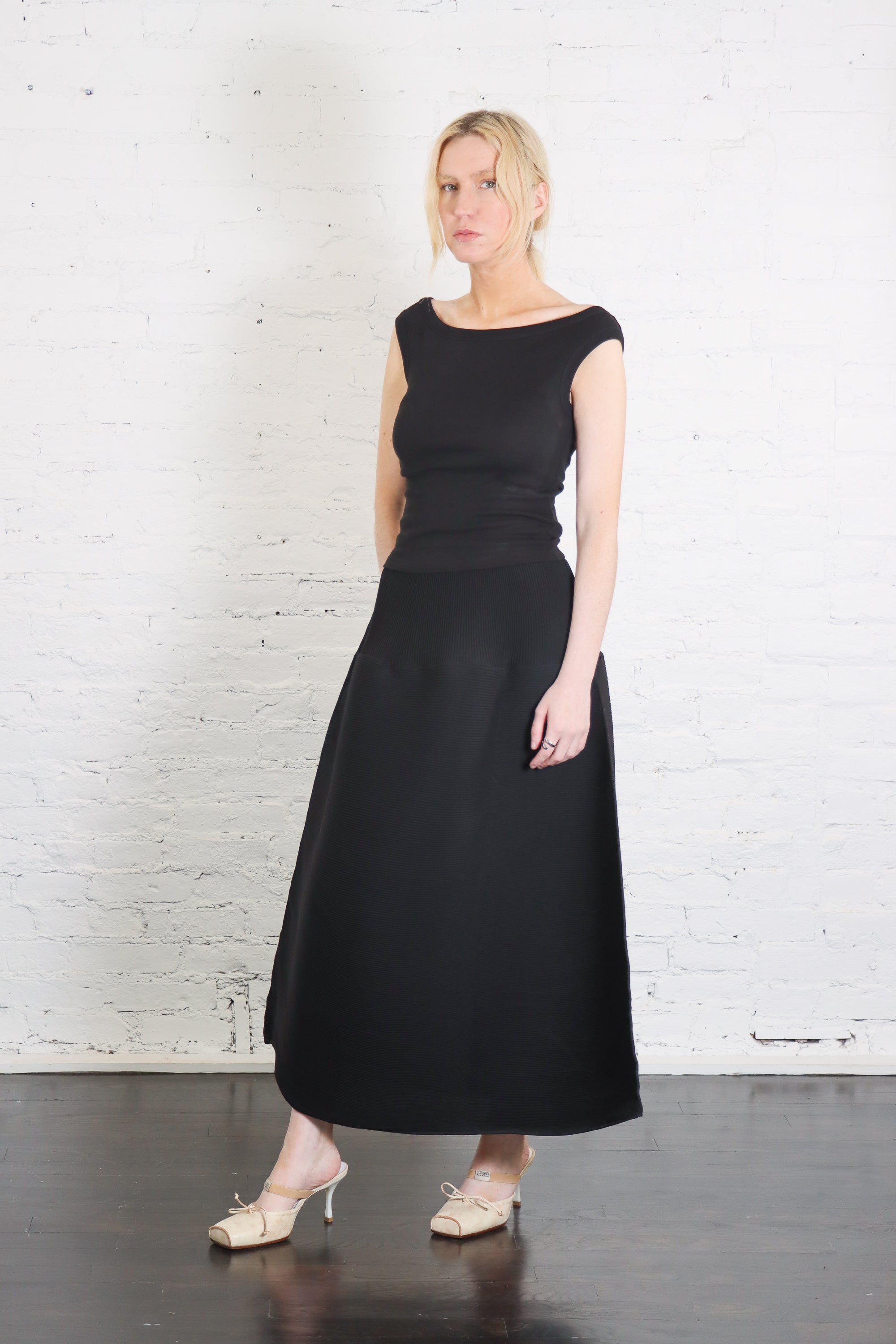 Ripple Skirt in Black by Melitta Baumeister-Melitta Baumeister-Idlewild-Cincinnati