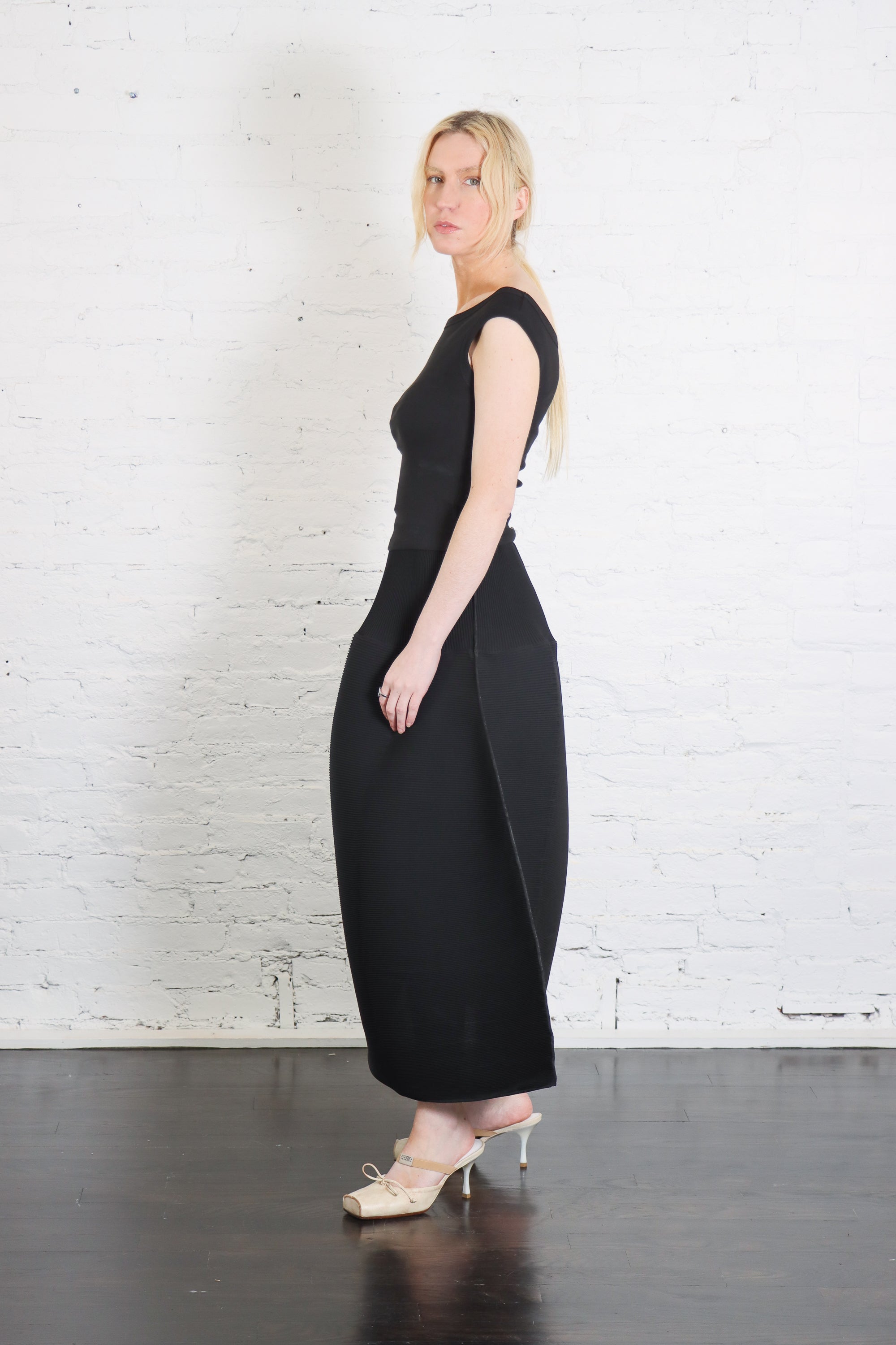 Ripple Skirt in Black by Melitta Baumeister-Melitta Baumeister-Idlewild-Cincinnati