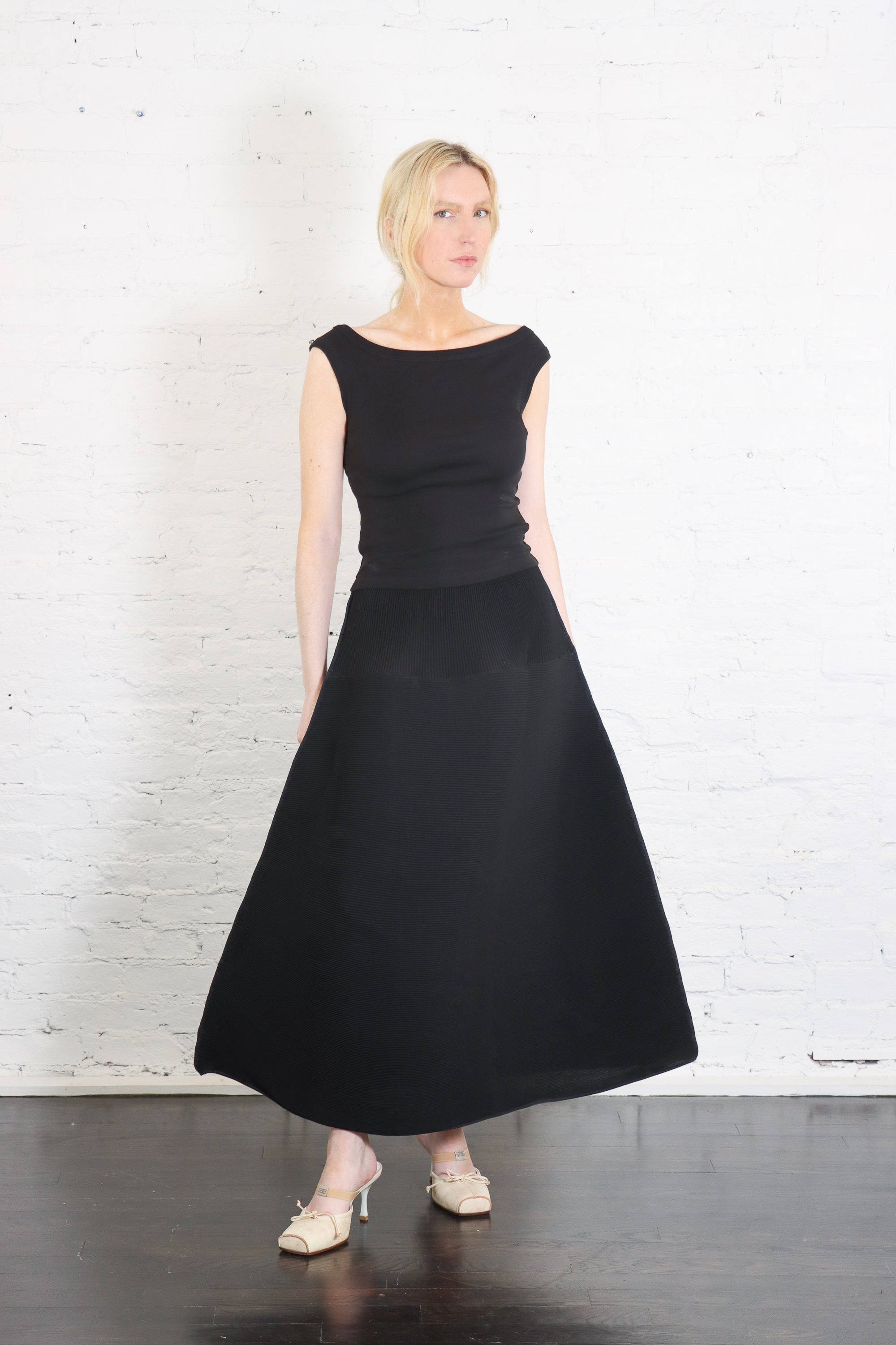 Ripple Skirt in Black by Melitta Baumeister-Melitta Baumeister-Idlewild-Cincinnati