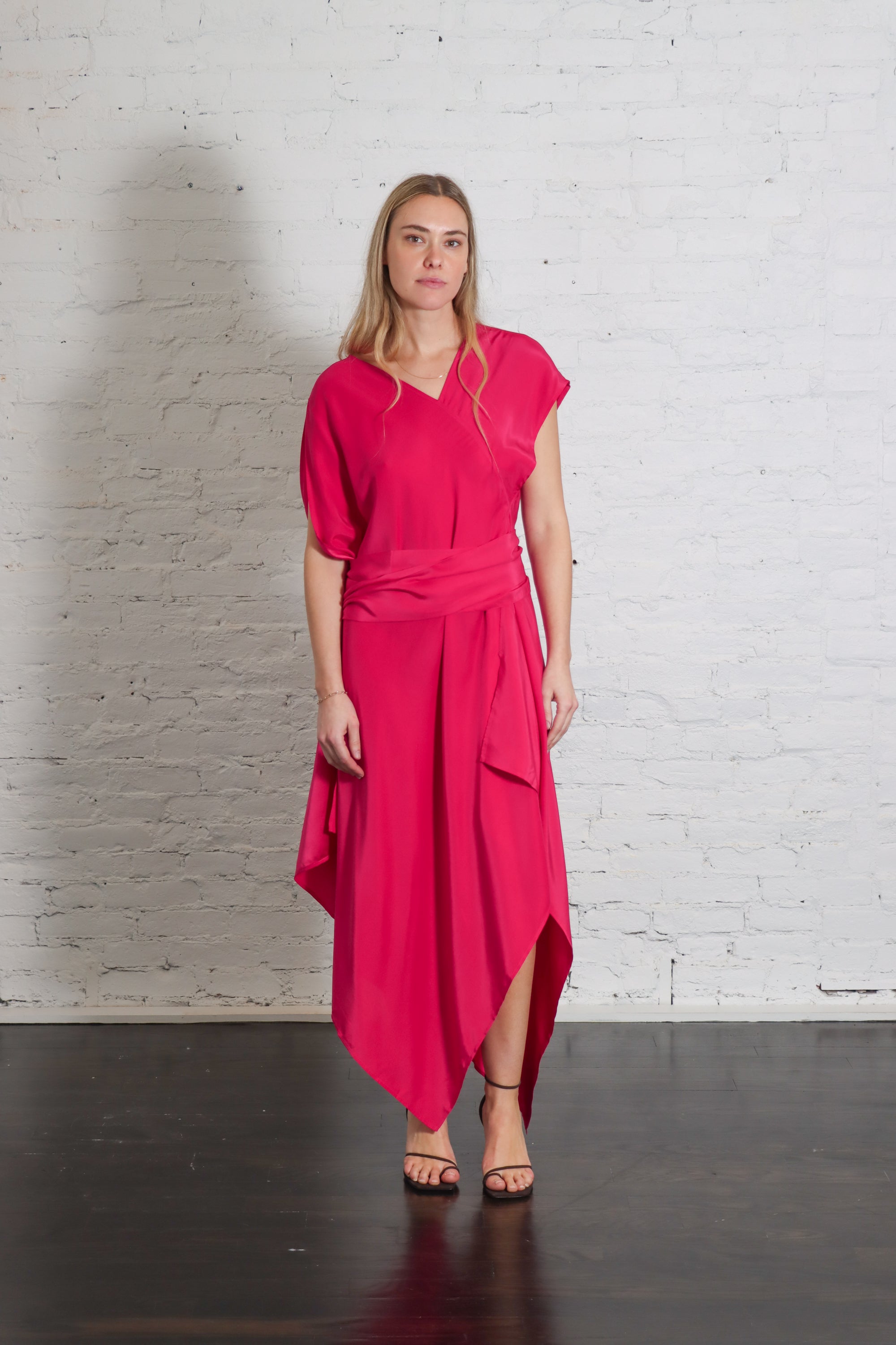 Ritz Dress in Rani Pink by Shwetambari-Shwetambari-Idlewild-Cincinnati