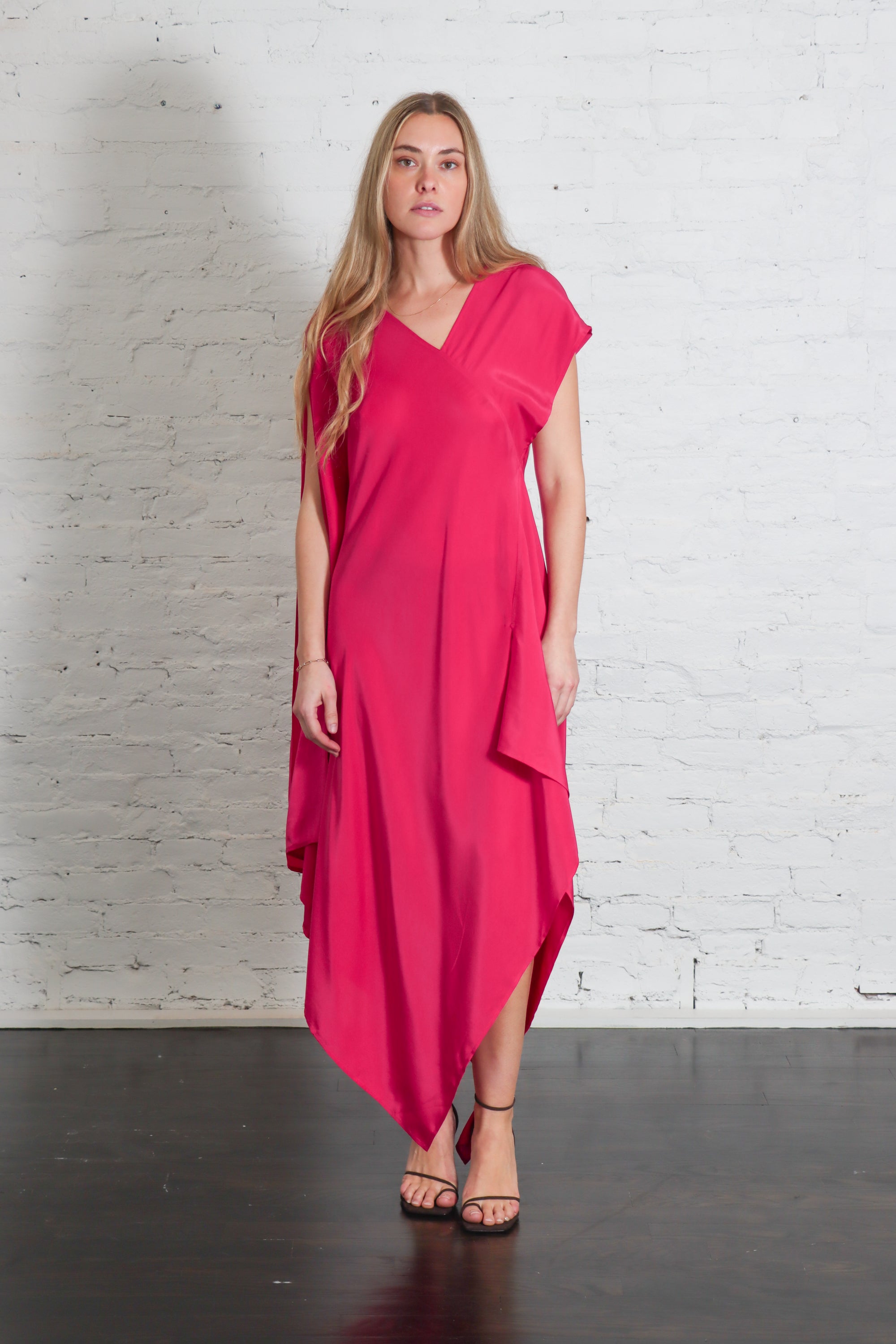 Ritz Dress in Rani Pink by Shwetambari-Shwetambari-Idlewild-Cincinnati