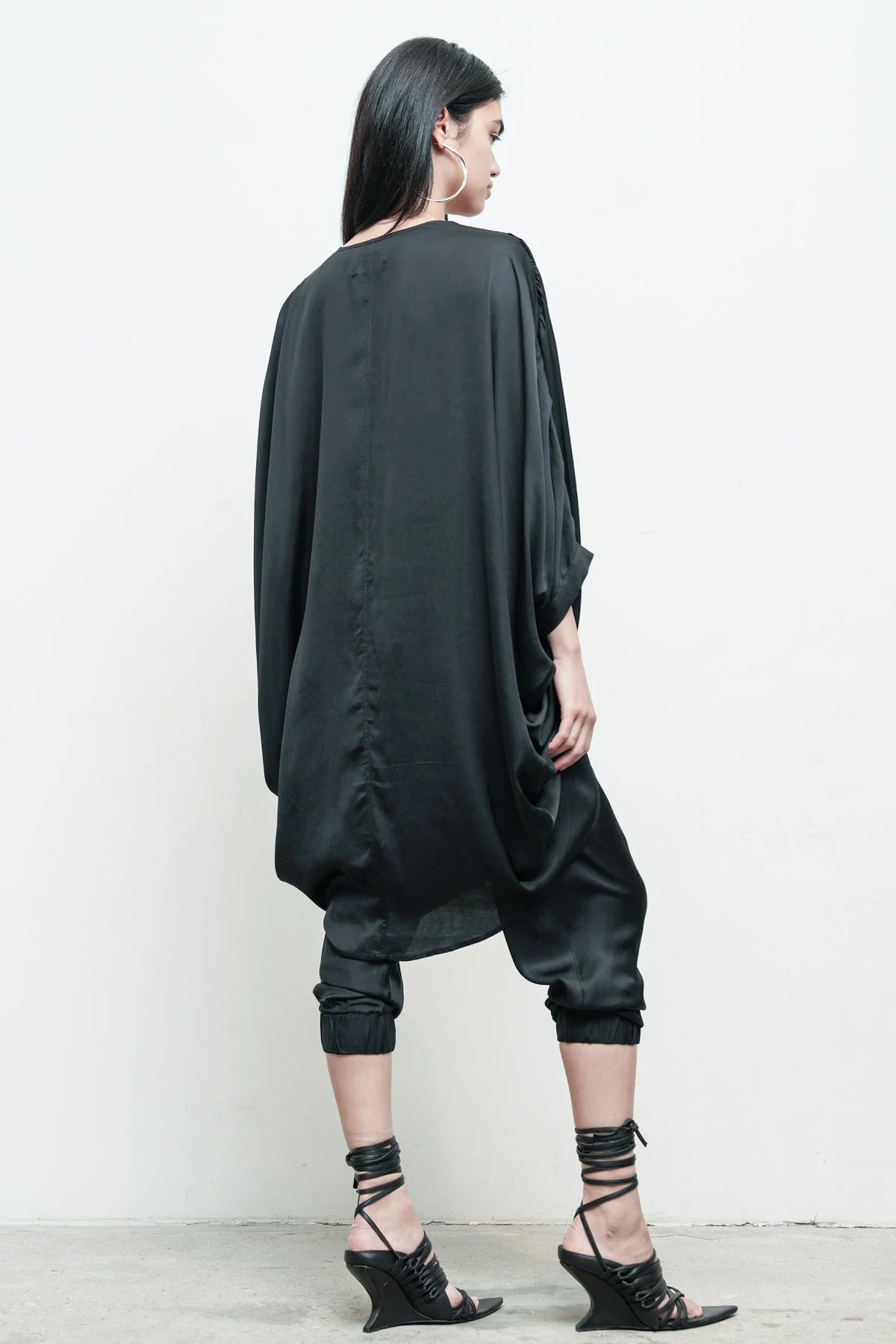 River Shirt in Black by Nicholas K-Tops-Nicholas K-Idlewild